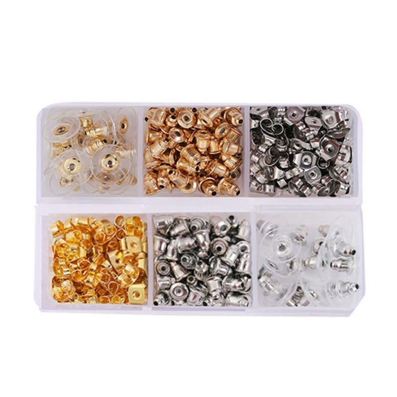 Arin Đệm Bạc Mặt Phẳng Với Bông Tai Bằng Silicon Làm Thủ Công