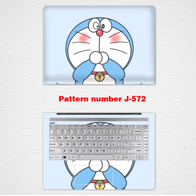 Bộ 2 Miếng Dán Hình Doraemon Cho Laptop 12 13 14 15.6 Inches Notebook ACER Swift Nitro 5 aspire AN515-52 AN515-55