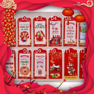 [Siêu Sale] [GIÁ GỐC 1000] Bao Lì Xì 2020 Mẫu Hot Trend D1-12 [ĐƯỢC CHỌN MẪU]