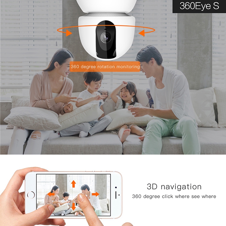 Bộ thiết bị camera an ninh trông trẻ không dây 720P HD có kết nối wifi kèm theo phụ kiện