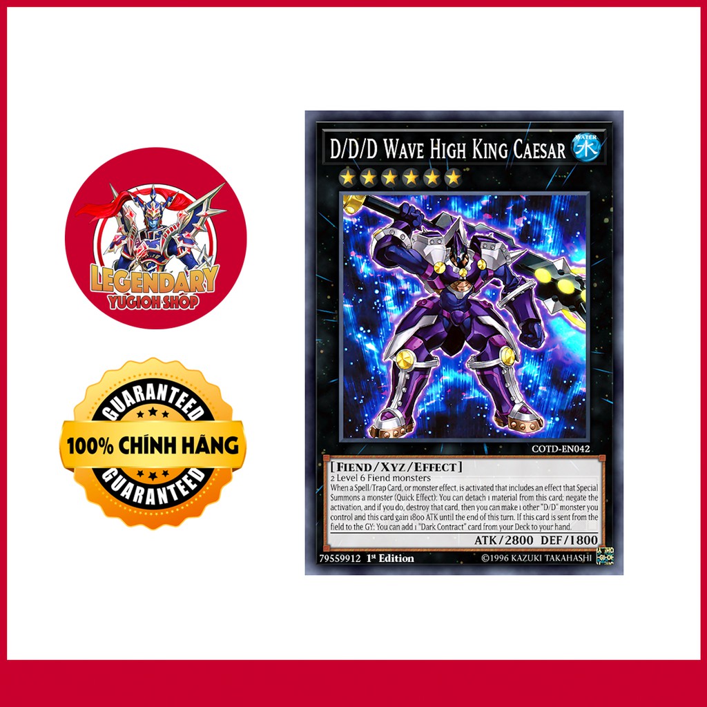 [EN][Thẻ Bài Yugioh Chính Hãng] D/D/D Wave High King Caesar