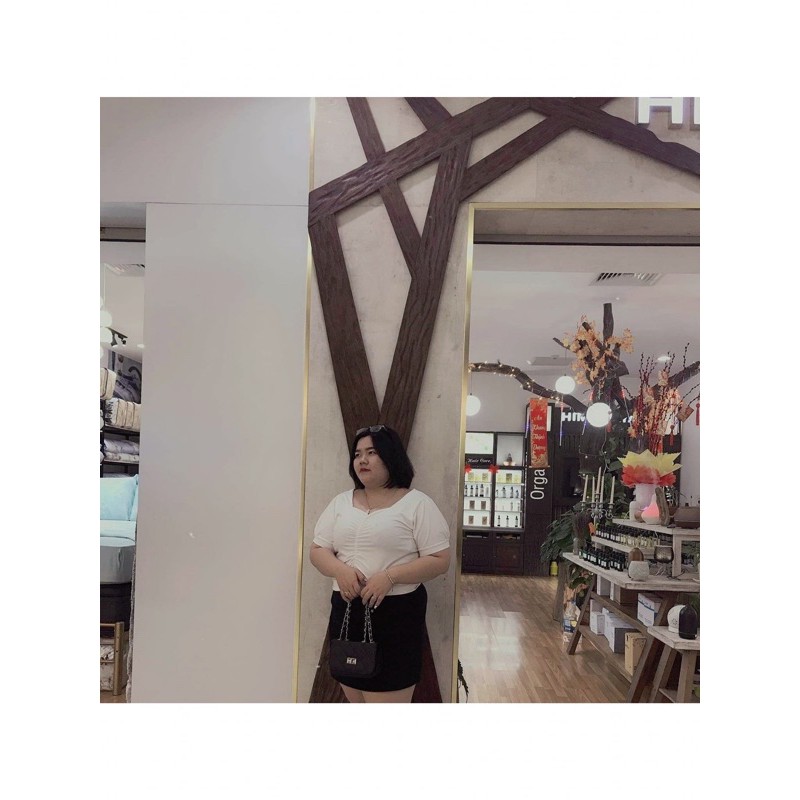 Áo croptop bigsize hình thật 95kg đổ lại
