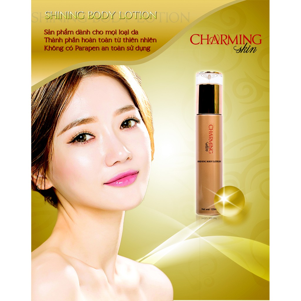 Kem làm trắng da toàn thân ban ngày Charming Skin( Shining Body Lotion)