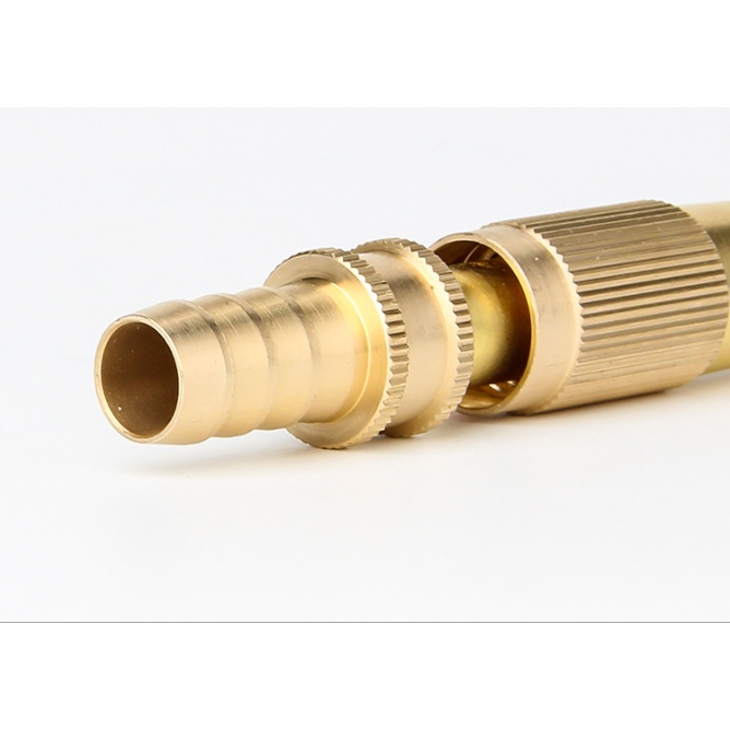 Đầu vòi xịt tăng áp lực nước mini .Vòi xịt nước tăng áp đa năng bằng đồng tưới cây rửa xe cực mạnh kèm đai siết ống