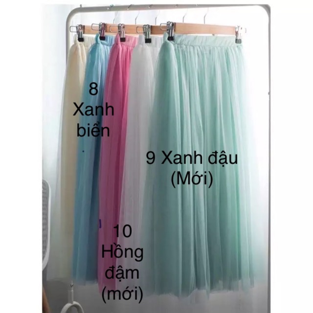 Chân váy lưới tutu chiều dài 65cm; 80cm; 90cm; 100cm phong cách Hàn Quốc Yura Store CV091