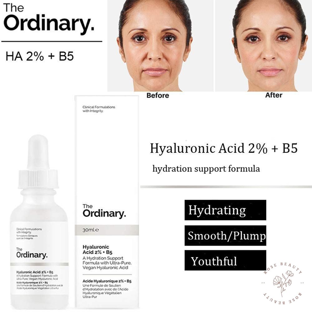 Serum cấp ẩm phục hồi The Ordinary Hyaluronic Acid 2% + B5 - Rosebeauty