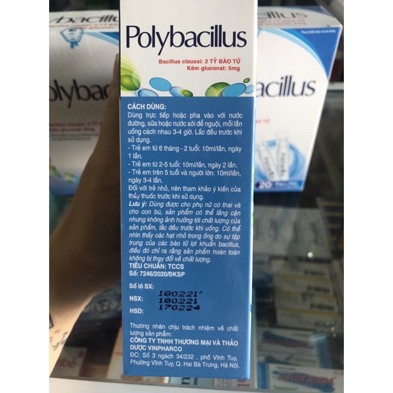 MEN KẼM POLYBACILLUS  - BỔ SUNG LỢI KHUẨN, GIẢM RỐI LOẠN TIÊU HOÁ, KÍCH THÍCH ĂN NGON