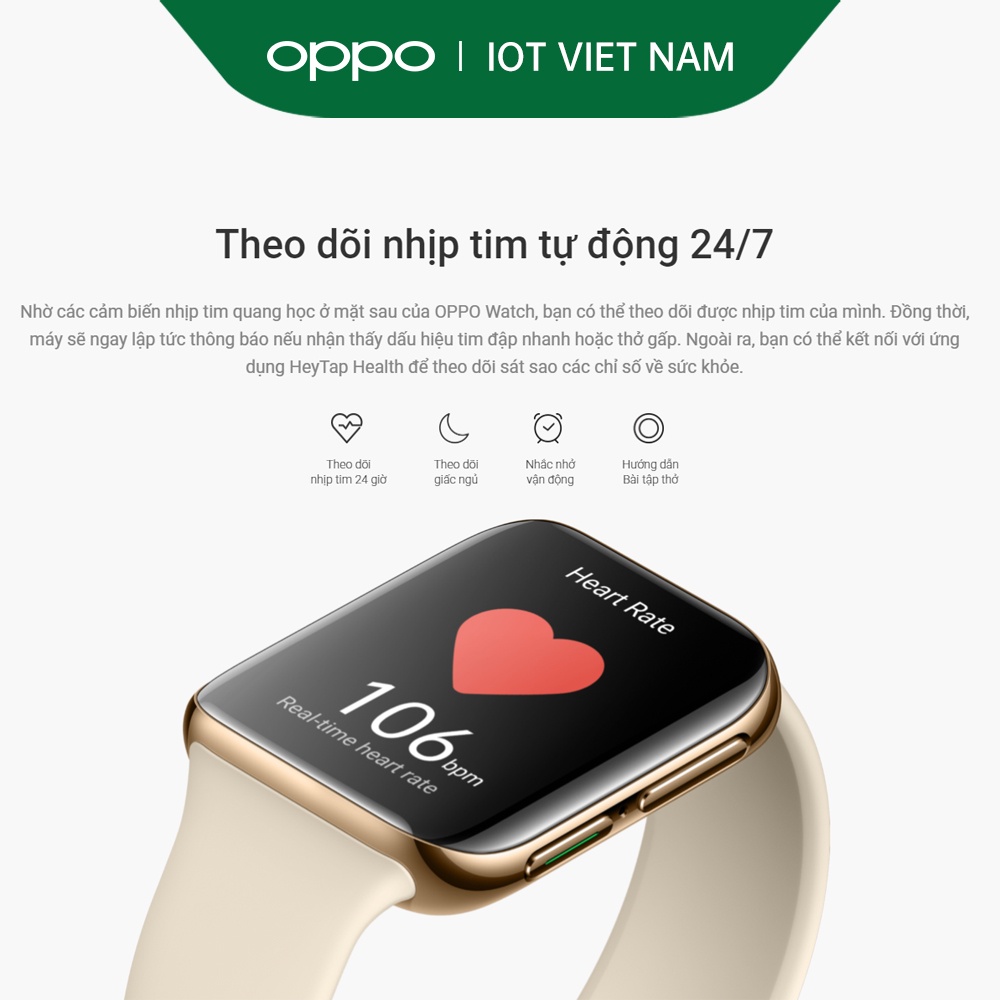 Đồng hồ OPPO Watch 41mm- Hàng Chính Hãng