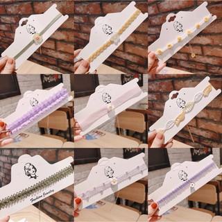Vòng Cổ pilu choker hoa cúc ren loại đẹp