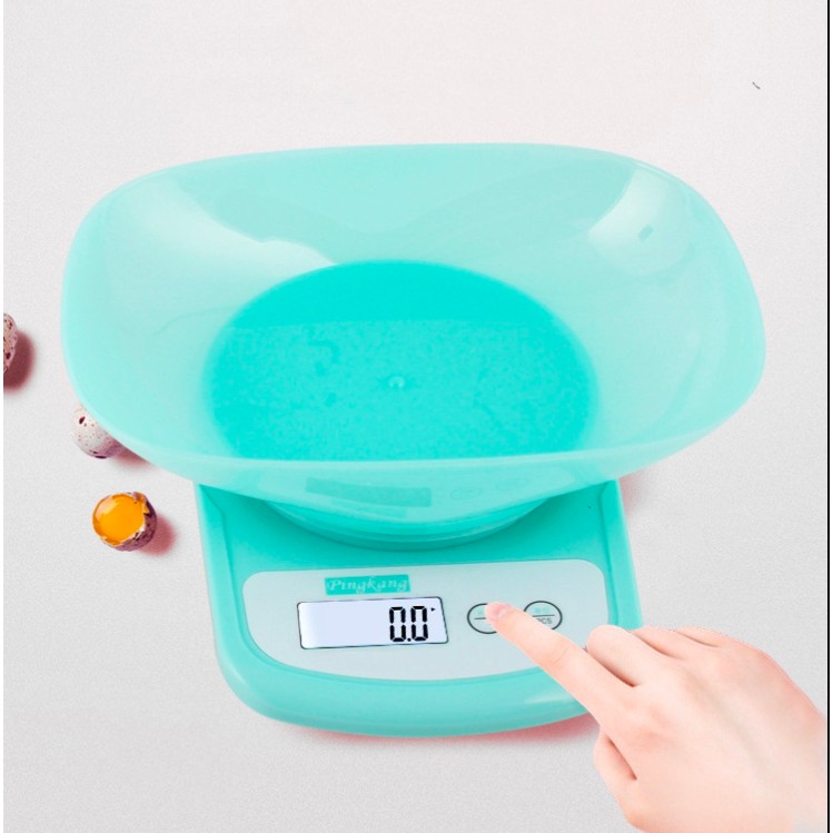 Cân Điện Tử Mini Cân Nhà Bếp 5kg Tặng Tô Chứa Siêu Chính Xác Bảo Hành 1 Năm Shop QUA PingKang 156A