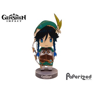Mô hình giấy Genshin Impact: Venti