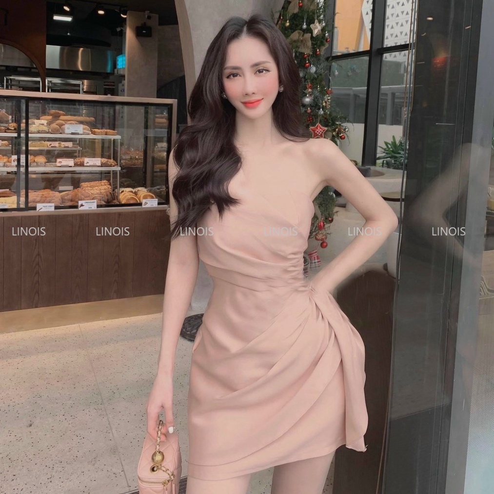 Đầm Body Tasta Tà Lệch, Hở Bên Vai, Thích Hợp Cho Nàng Dạo Phố, Đi Tiệc - 4 Màu Trắng, Xanh Dương, Hồng, Đồng - H