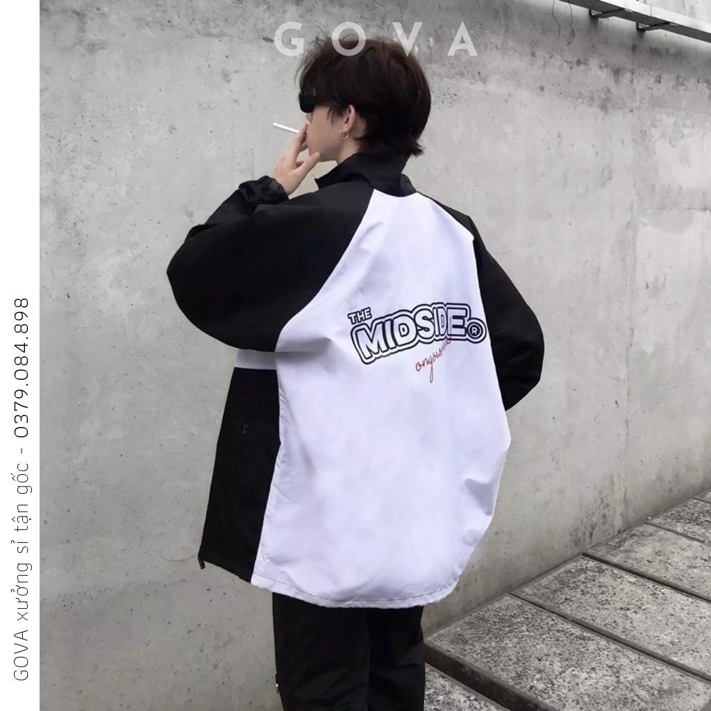 Áo khoác dù TMS MIDSIDE nam nữ form rộng Unisex 2 lớp Chống Nắng Siêu Hot ulzzang Jacket Bomber GOVA