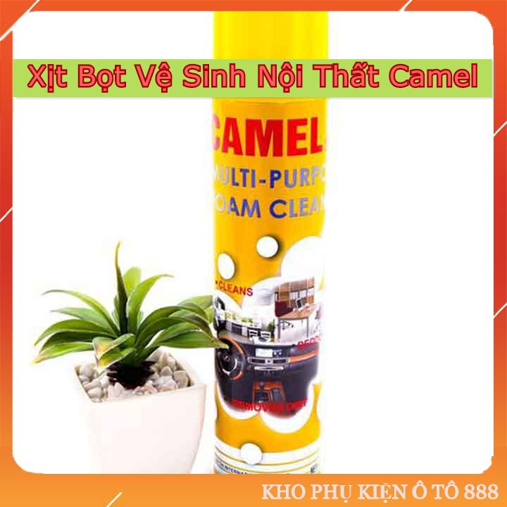 [FREESHIP] Chai Vệ Sinh Nội Thất Ô Tô Đa Năng Camel, Xịt Bọt Đa Năng Camel