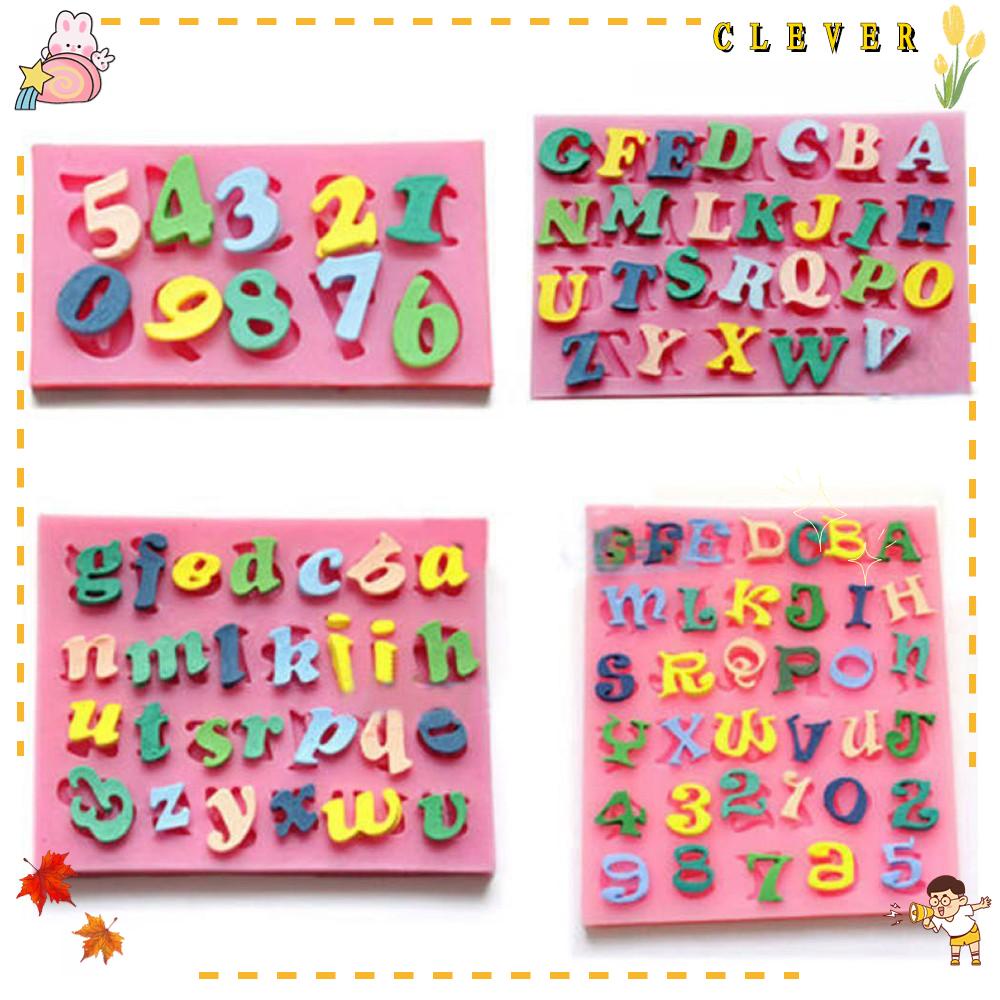 Clever New Letters Numbers Mould Kitchen Chocolate Sugar Silicone Alphabet Fondant Tools Baking Cake Decorating