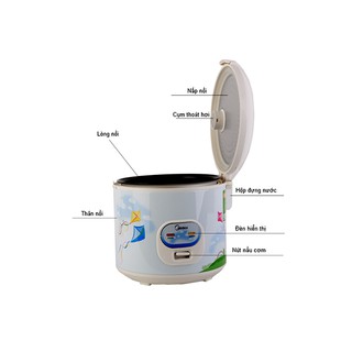 Nồi cơm điện Midea MR-CM1801 1.8L