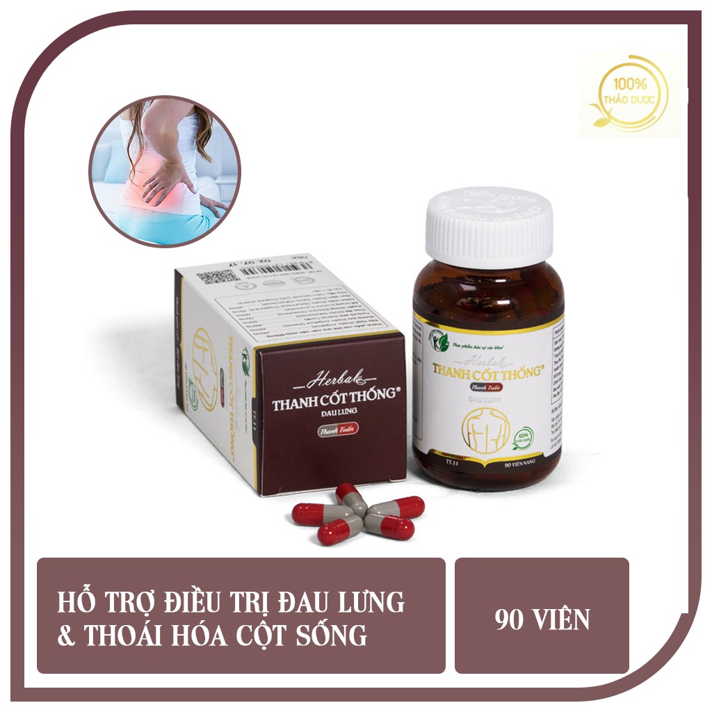 [HÌNH THẬT] Thanh Cốt Thống - Hỗ trợ điều trị đau lưng, đau thần kinh tọa, gai cột sống, thoát vị đĩa đệm