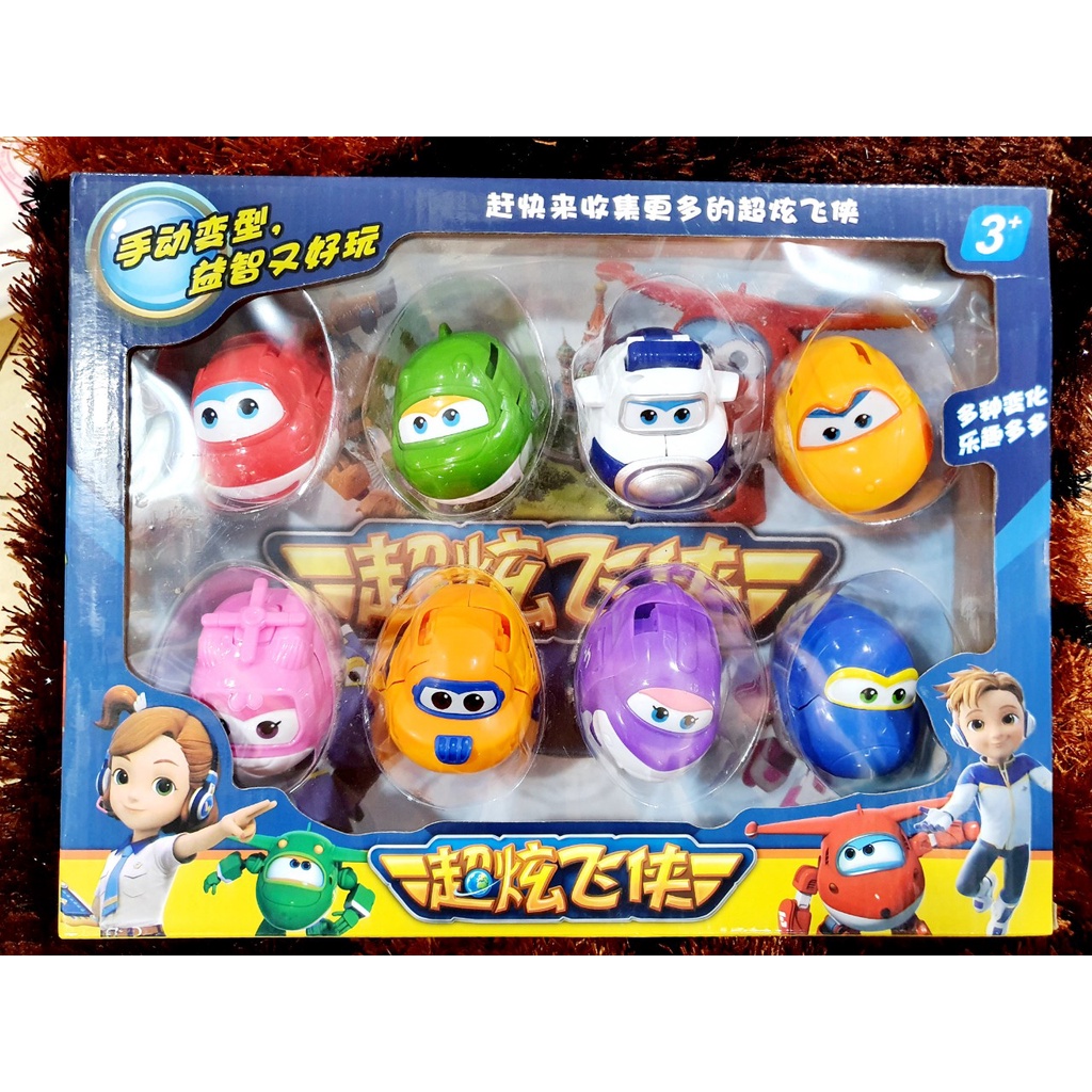Đồ Chơi Đội Bay Siêu Đẳng Super Wings Có Thể Biến Hình Cao Cấp Cho Bé DCTE