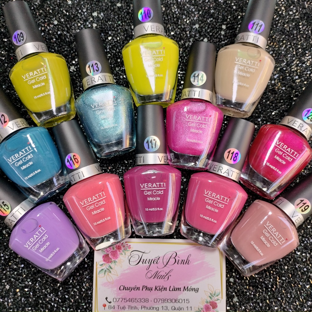 Sơn gel lạnh cao cấp không cần hơ máy hiệu VERATTI - MS