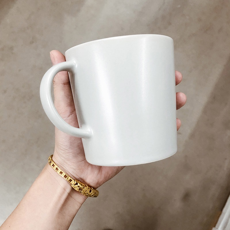 Cốc, ly gốm sứ tráng men đá có tay cầm Dinera IKEA 300ml