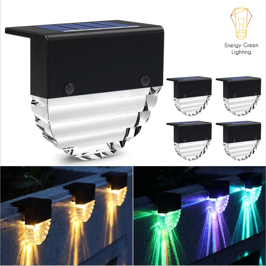 Đèn Led Gắn Tường Energy Green Lighting Pha lê Kiểu Bo Tròn SL-616 - Sử Dụng Năng Lượng Mặt Trời - 2 Chế Độ Ánh Sáng
