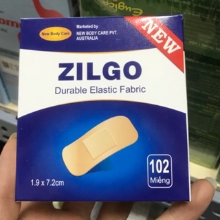Băng cá Nhân zilgo 102 miếng