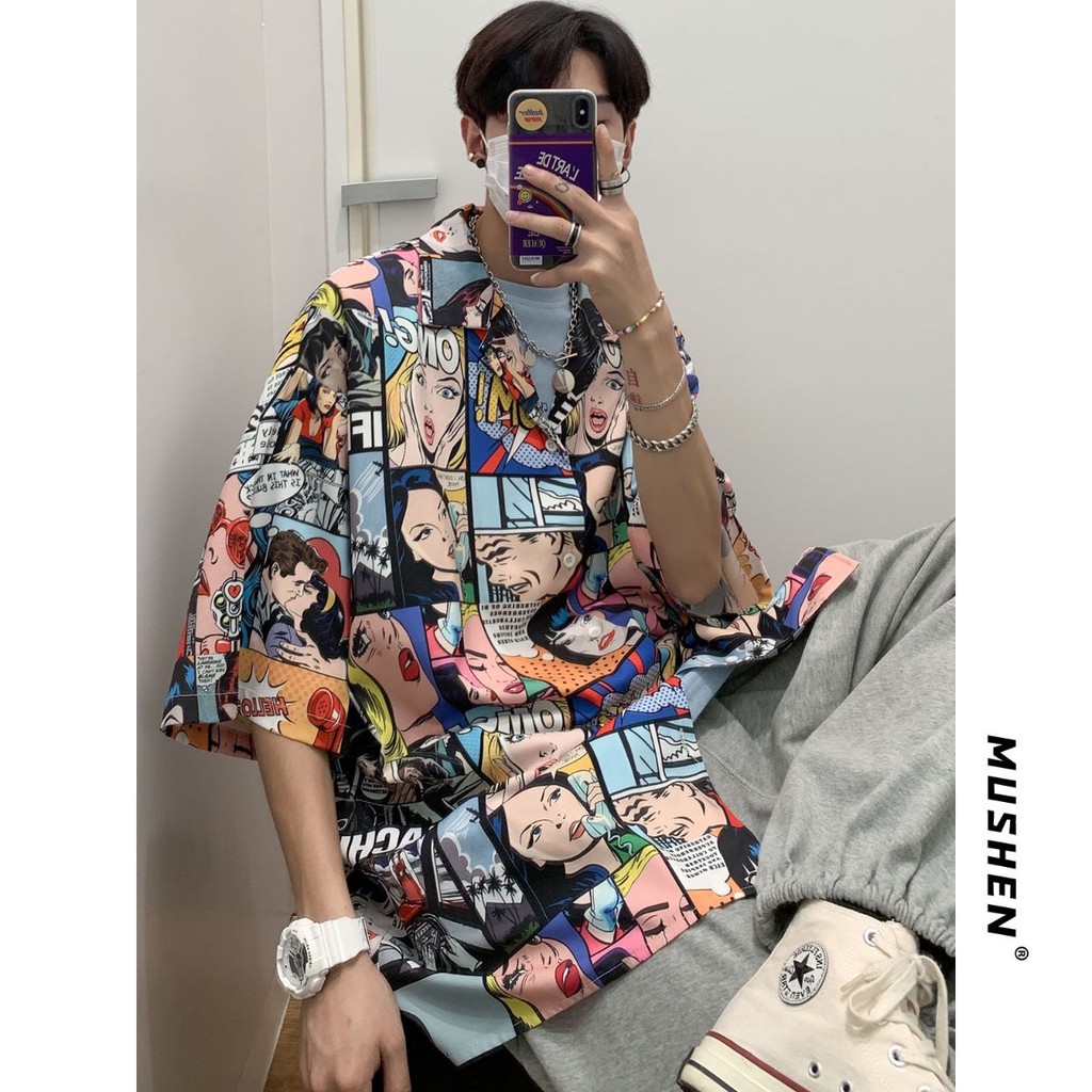 [Mã FAMAYMA2 giảm 10K đơn 50K] Áo sơ mi nam phong cách hàn quốc mới lạ | BigBuy360 - bigbuy360.vn