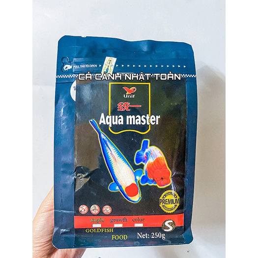 THỨC ĂN CAO CẤP CHO CÁ KOI, RANCHU AQUAMASTER TÚI 250G