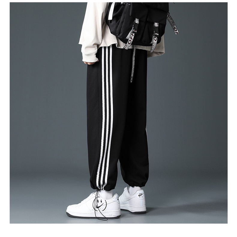 [Mẫu Mới] Quần Nam Nữ Unisex Mùa Hè Rút Gấu Ba kẻ Sọc Phong Cách Trẻ Trung Thời Trang Zenkonu QUAN NAM 1000103
