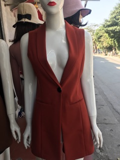 Áo Gile dáng dài