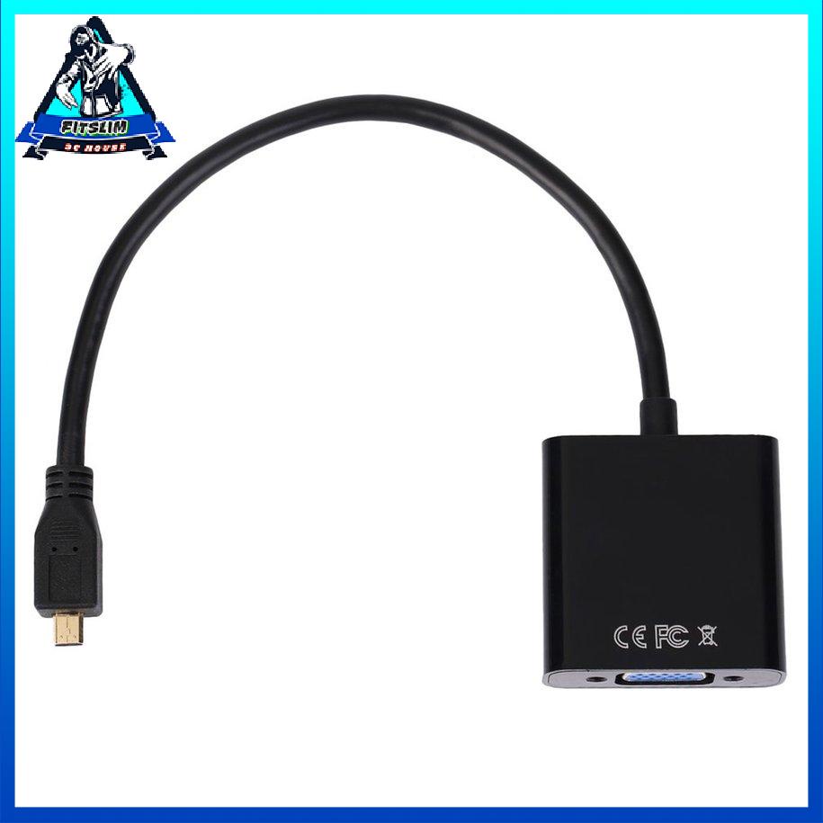 Bộ chuyển đổi cáp video nữ 1080P Micro HDMI tương thích sang VGA Female [8/3]