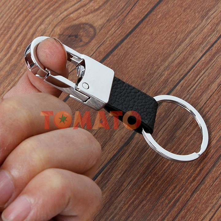 Móc Khóa Dây Da Treo Quần Inox Thép Không Gỉ Cao Cấp - Phụ Kiện Tomato