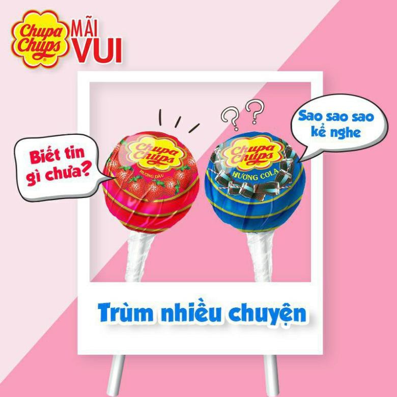 COMBO 10 CÂY KẸO MÚT CHUPA CHUPS ĐỦ VỊ