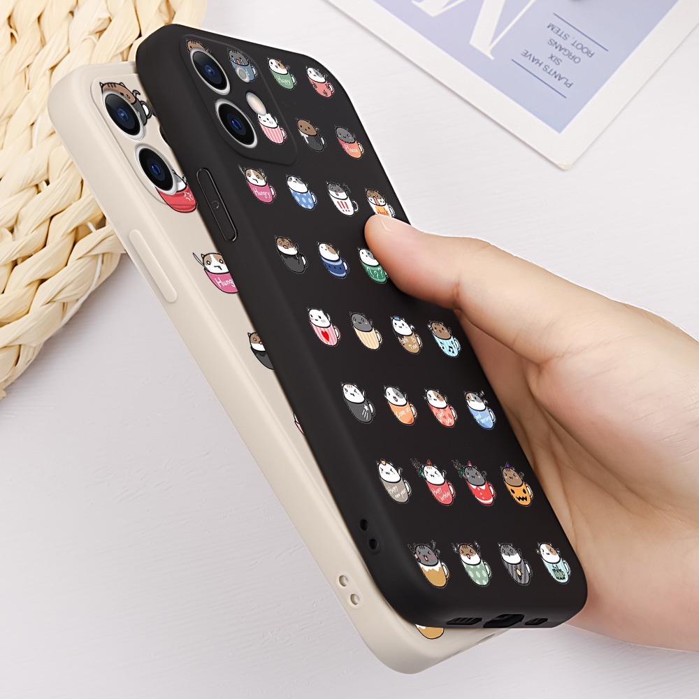 Ốp Điện Thoại Silicone Mềm In Hình Mèo TPA Cho Oneplus 8 PRO 9RT 7 PRO 7T PRO #H165