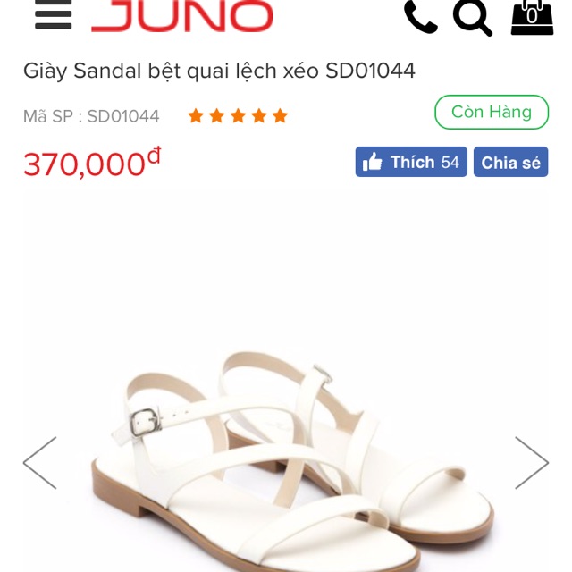 Giày Sandal bệt Juno