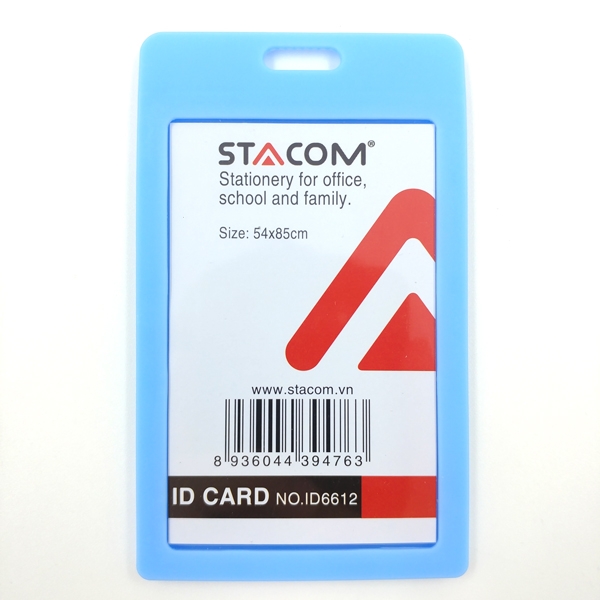 Bảng Tên Nhựa Stacom ID6612 - Màu Xanh Da Trời
