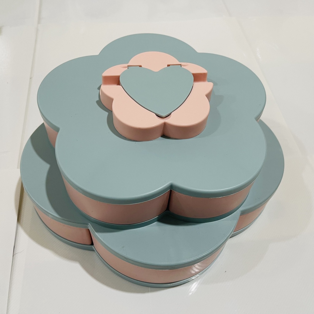 Khay Mứt Tết 2 Tầng Yoota, Hộp Đựng Bánh Kẹo Tết Mẫu Mới 2022