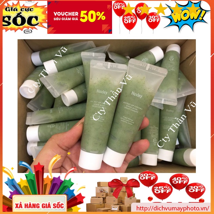 Mặt Nạ Tẩy Tế Bào Chết Huxley Scrub Mask Sweet Therapy 30g phù hợp Với Mọi Loại Da kholinhkienmayin