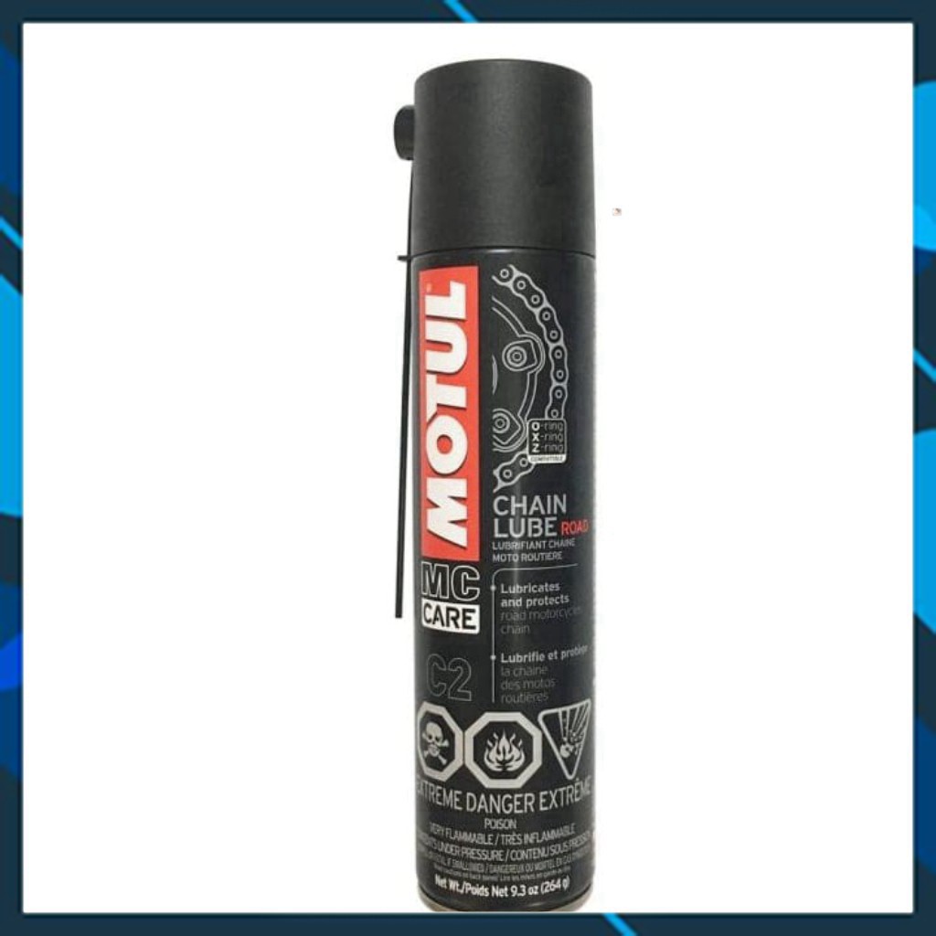 Dưỡng sên Motul C2 chai lớn 400ml dùng cho tốc độ cao hỗn hợp chạy phố