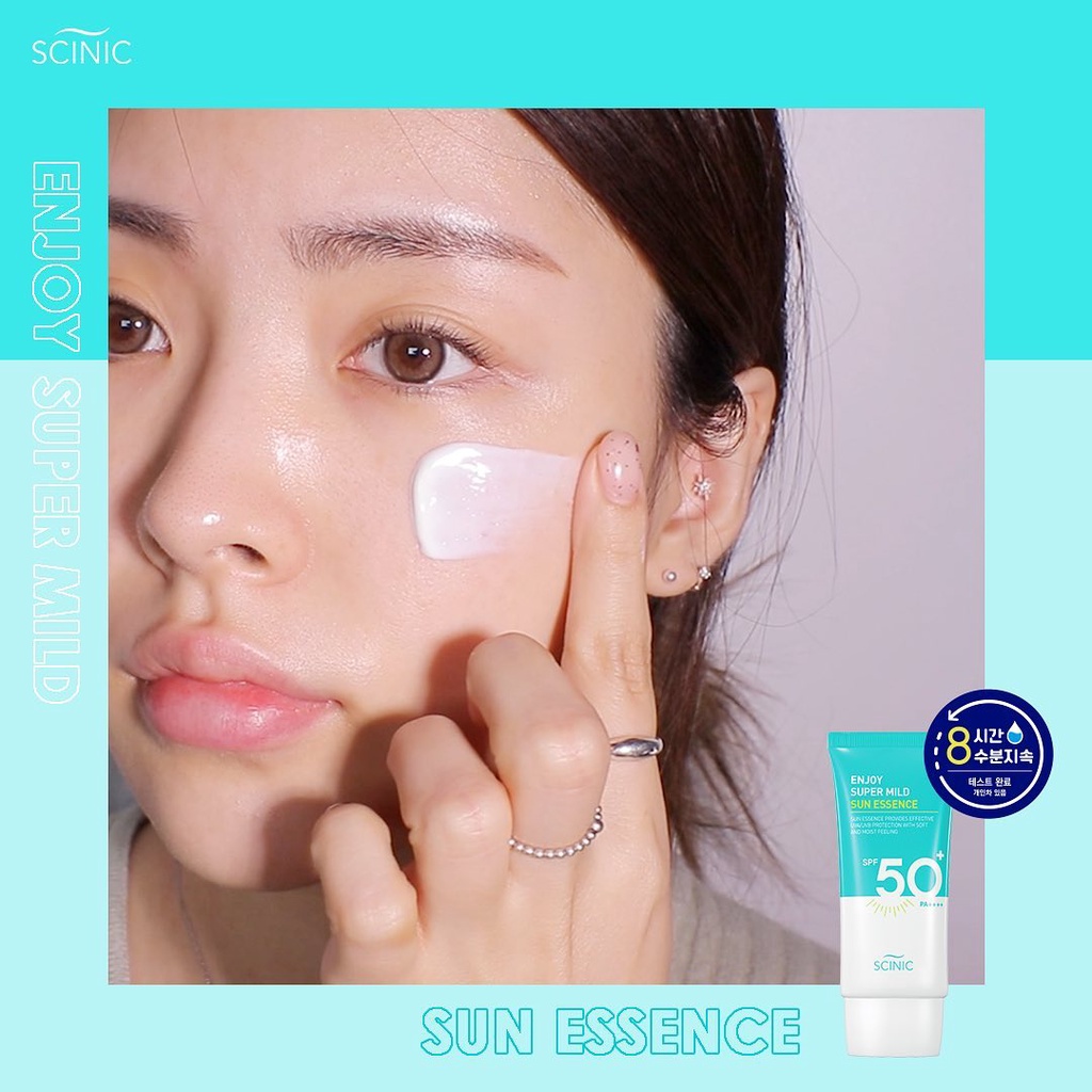 Kem chống nắng SCINIC Enjoy Super Mild Sun Essence và Enjoy Perfect Daily Sun Cream SPF50+ PA++++ Hàn Quốc
