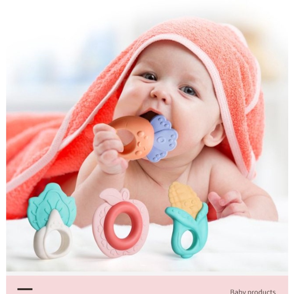 Bộ đồ chơi xúc xắc gặm nướu Baby Ratle cao cấp cho bé chất liệu nhựa an toàn ABS và nhựa mềm silicon