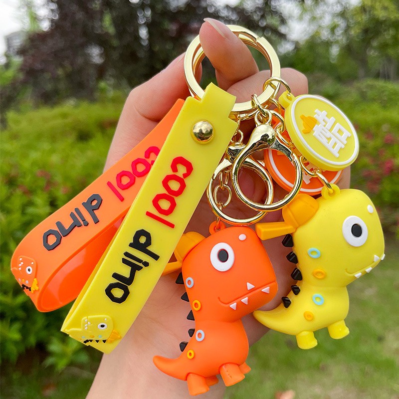 Móc khóa khủng long mẫu mới , đa năng treo balo móc khoá