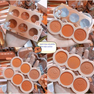 Má hông Kiss Beauty tone cam tây 3 ô