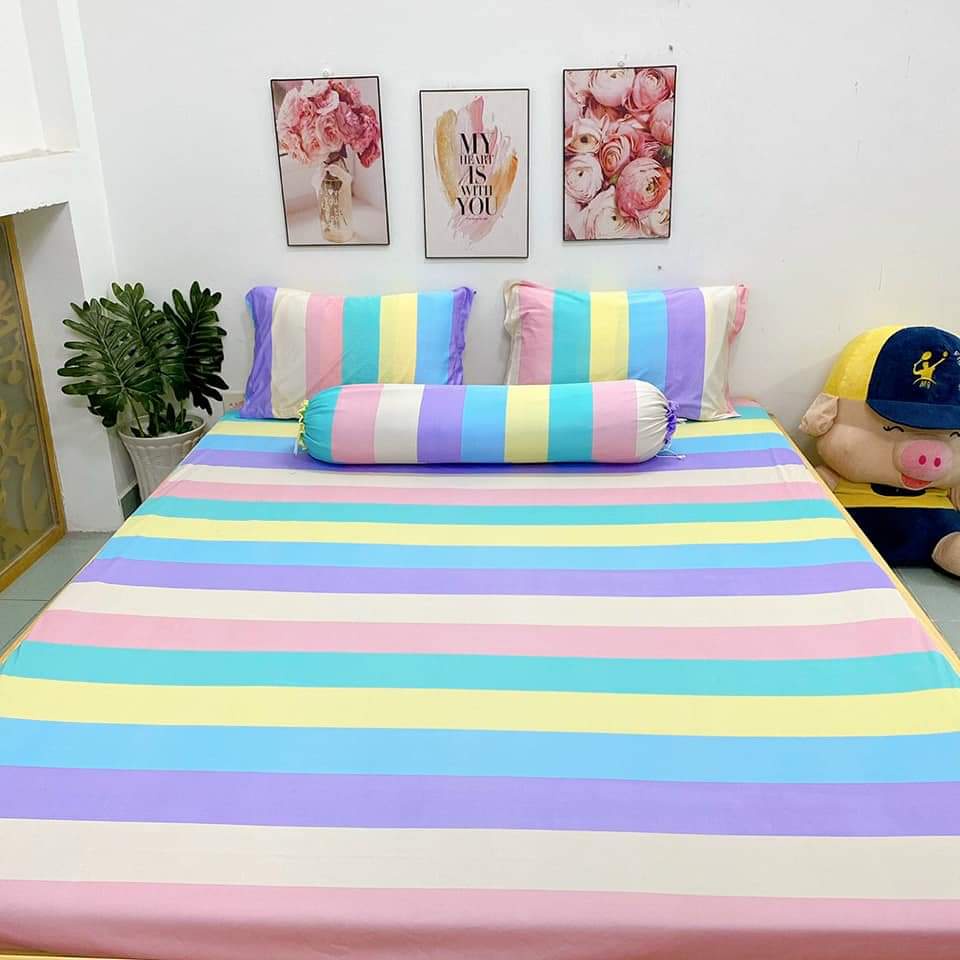 thanh lý combo drap thun Hàn Quốc 1m6*2m (ib e chọn mẫu nhé)
