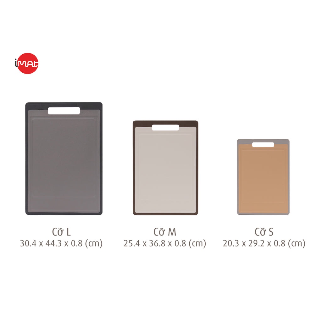 Thớt nhựa kháng khuẩn Neoflam Stout làm bằng nhựa PP đặc có chứa hoạt chất Microban (Hoa Kỳ) ức chế vi khuẩn