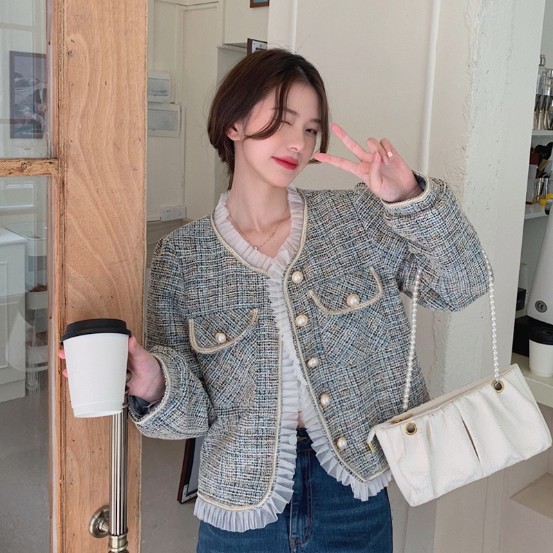 Áo Dạ Tweed Phong Cách Tiểu Thư Thu Đông Sang Chảnh_ Hàng Order