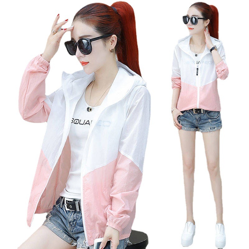 Áo khoác chống tia UV dáng rộng phong cách mùa hè Hàn 2021 sành điệu cho nữ