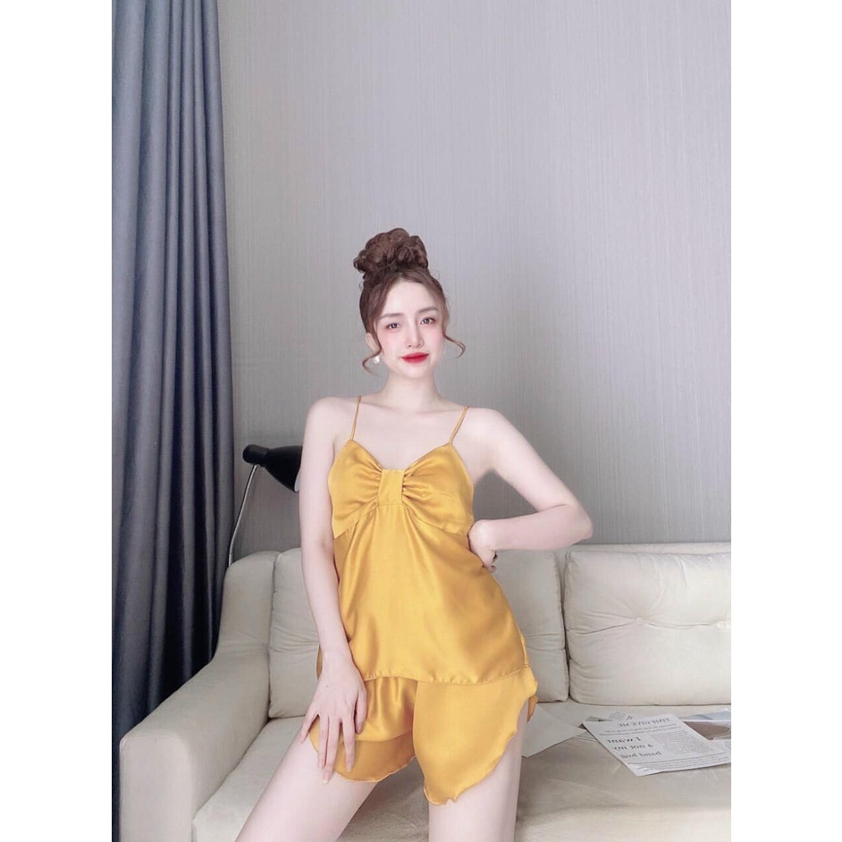 Đồ Ngủ Sexy Nữ, Set Ngủ Hai Dây Bó Ngực Gợi Cảm Chất Latin Cực Mềm Mịn Free Size Dưới 58Kg | BigBuy360 - bigbuy360.vn