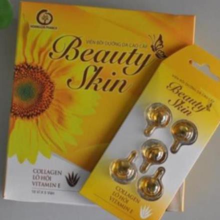 Vitamin E bôi dưỡng da cao cấp Beauty Skin vỉ 5 viên