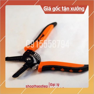 Kìm tuốt dây điện KAPUSI tự bung K-9100 0.6-2.6mm 10-22 AWG